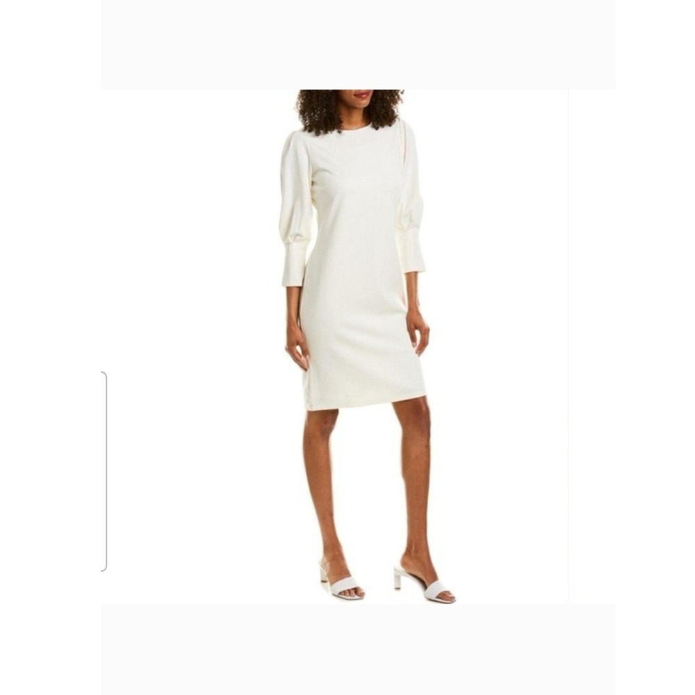 J. McLaughlin White Long Sleeve Dress